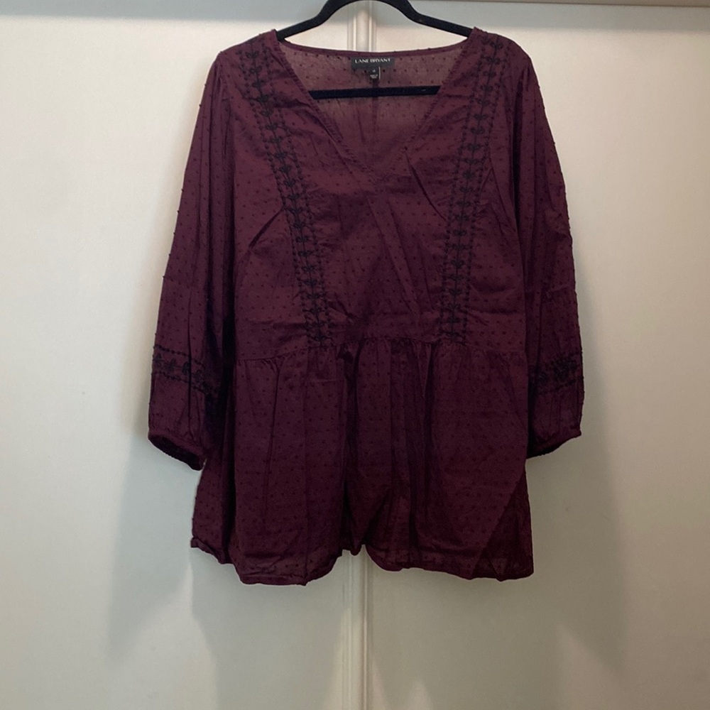 Purple Lane Bryant Blouse Size 16